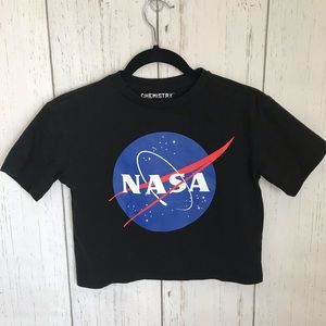 Chemistry Black NASA Short Sleeve Shirt